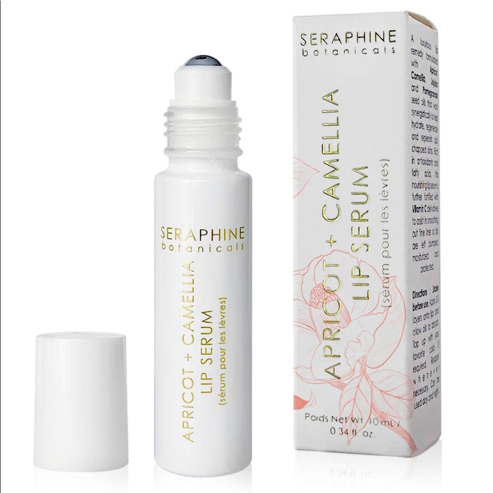 Seraphine Botanicals Apricot + Camellia Lip Serum, New in Box